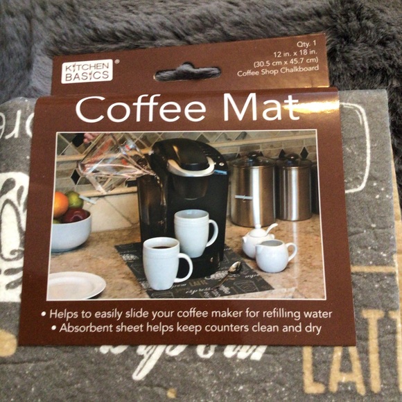 BOGO! Kitchen Basics Coffee Mat NWT - Picture 3 of 4